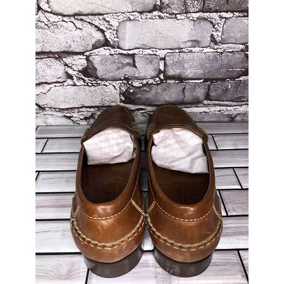 Kirkland Signature Brown Leather Penny Loafers Moc Toe Slip On Shoes Men Sz 10D - Picture 7 of 16